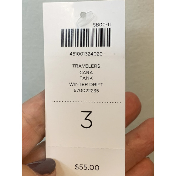 NWT Chico's Travelers Cara tank, winter drift,  3(16/18), minimalist, basics - Picture 4 of 6